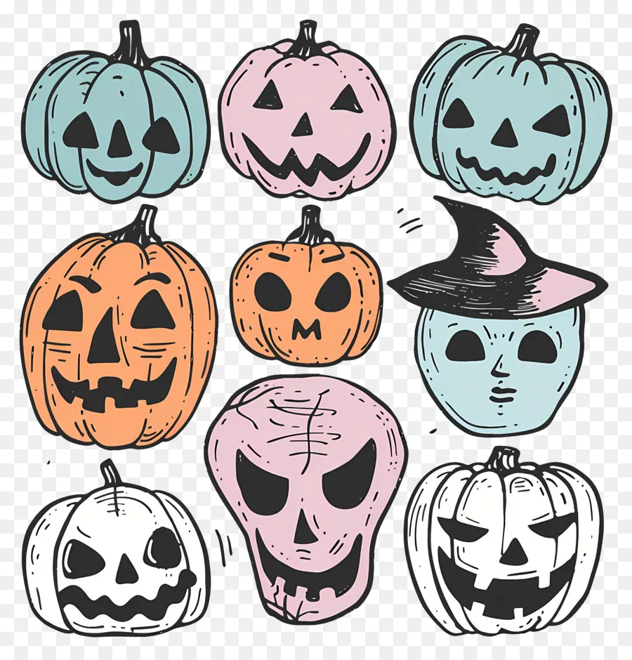 Citrouille D'halloween，Citrouilles PNG