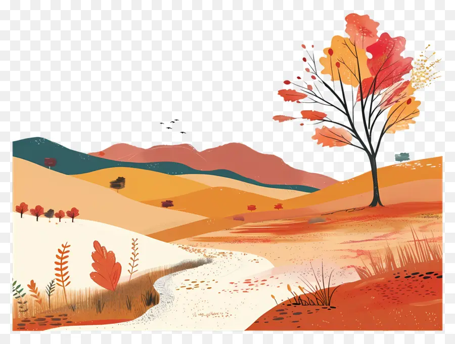 Feuillage D'automne，Paysage D'automne PNG