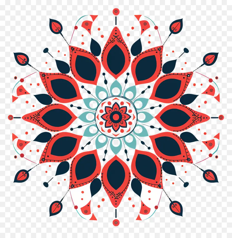 Mandalas De Luxe，Motif Coloré PNG