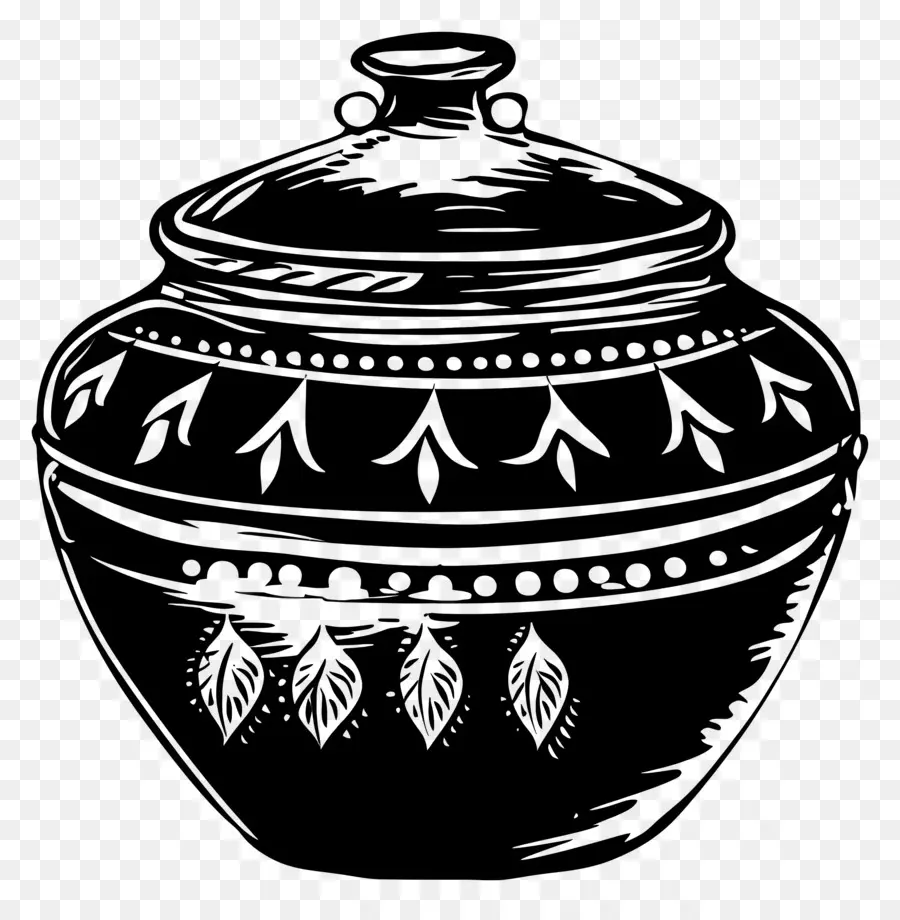 Pot，Pot Décoratif Avec Couvercle PNG