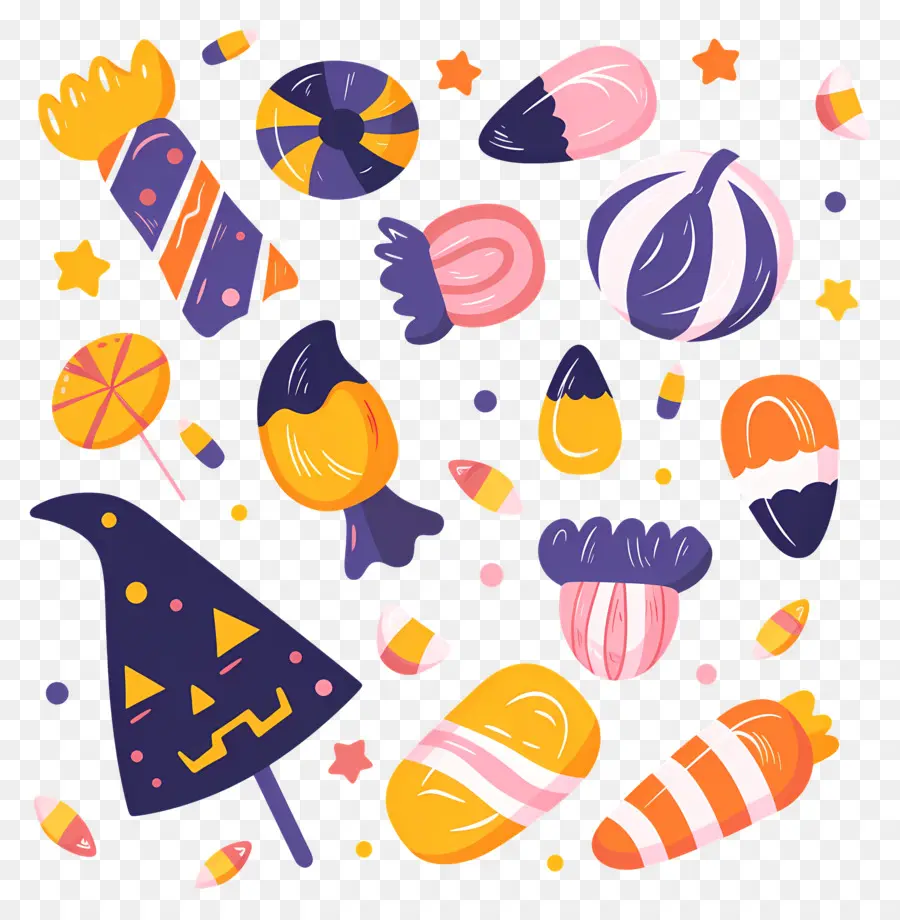 Bonbons D'halloween，Bonbons PNG