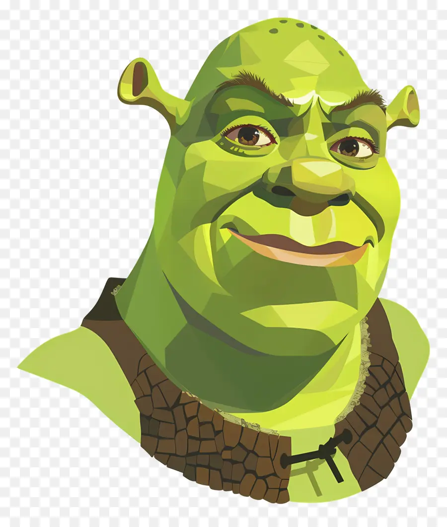 Tête De Shrek，Ogre Vert PNG