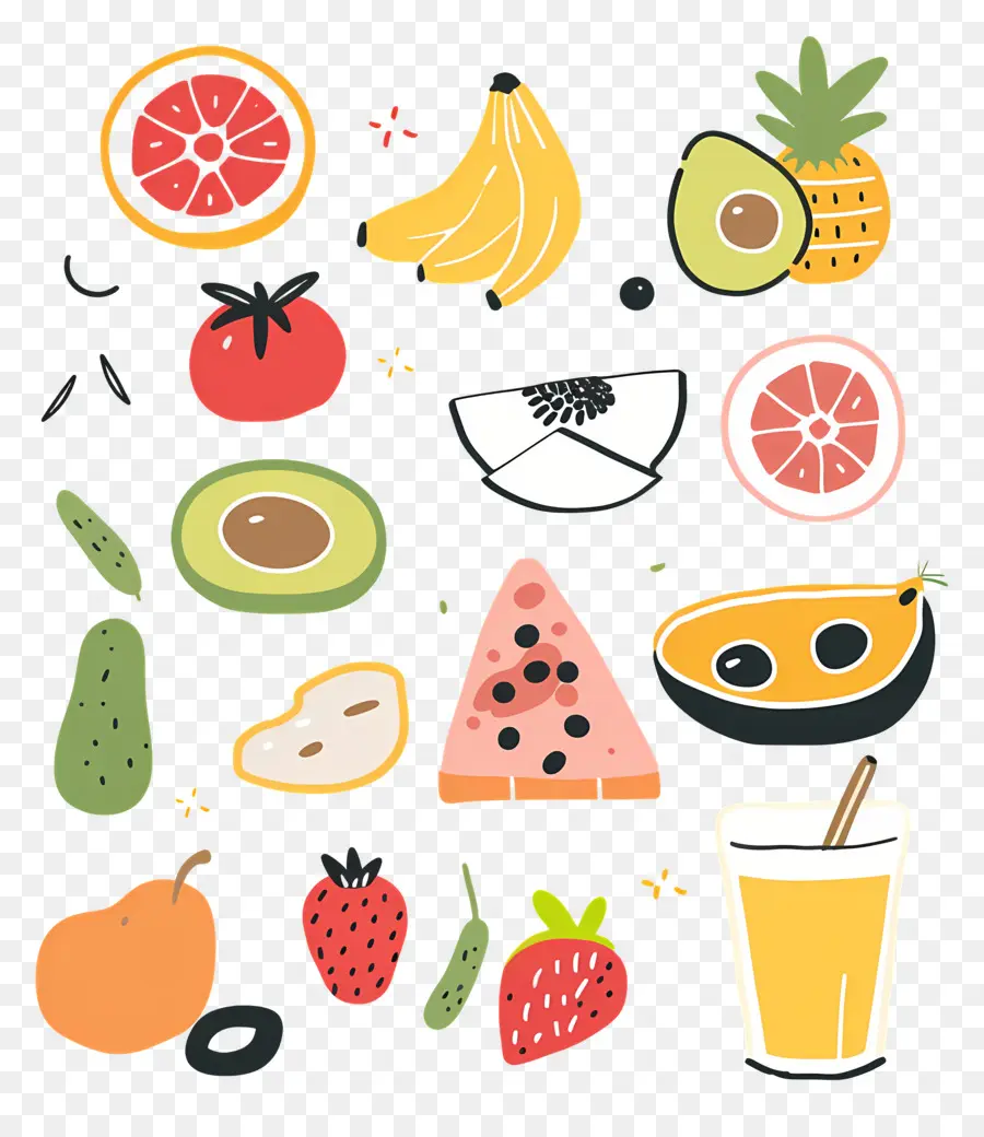 Alimentation Saine，Fruits PNG