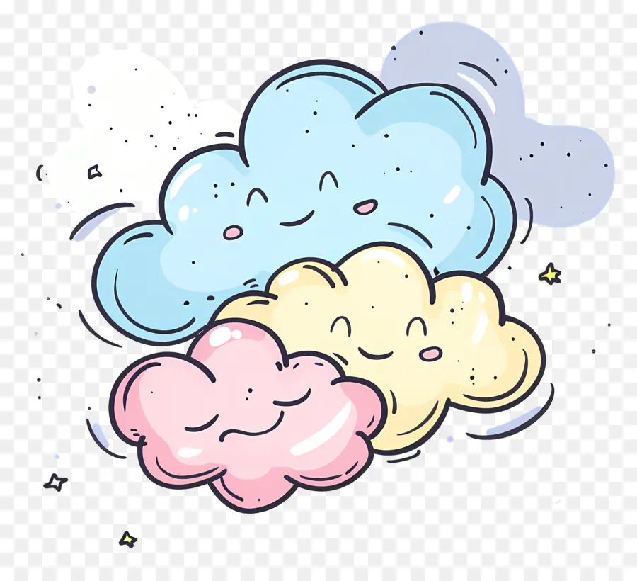 Nuage，Nuages ​​colorés PNG