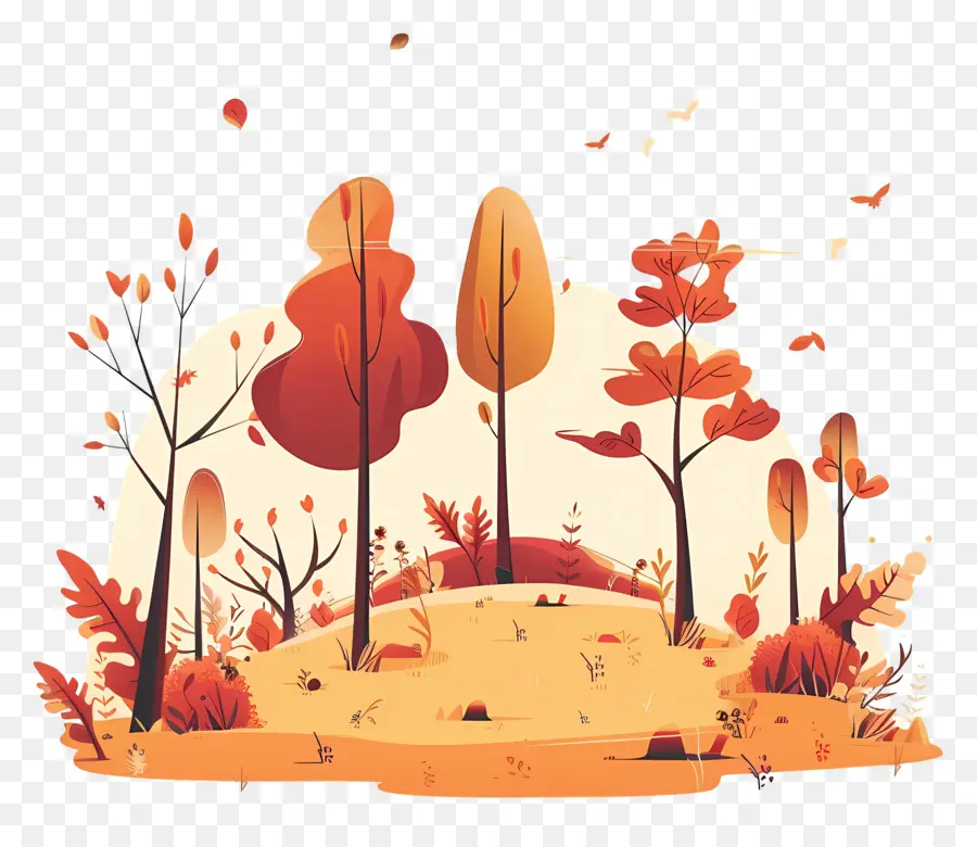 Feuillage D'automne，Arbres D'automne PNG