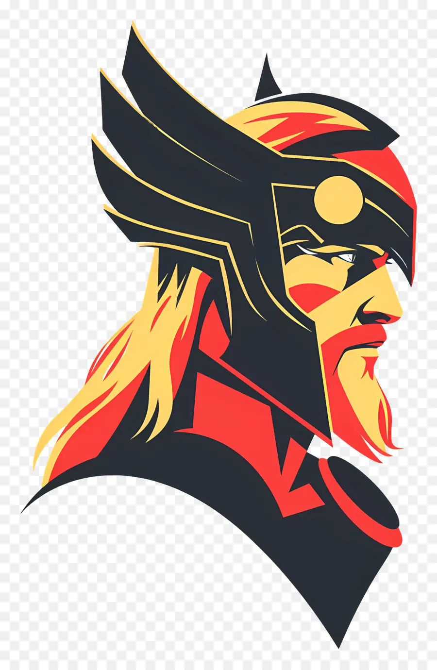 Thor Head，Guerrier Viking PNG