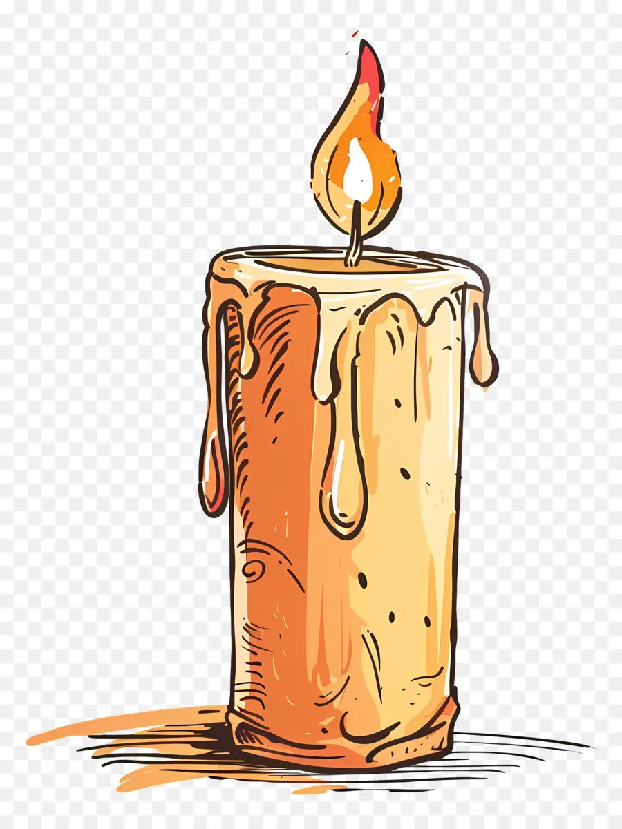 Bougie，Flamme PNG