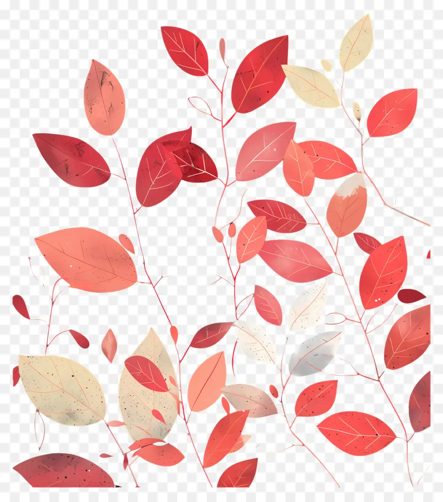 Feuilles Colorées，Feuilles D'automne Colorées PNG