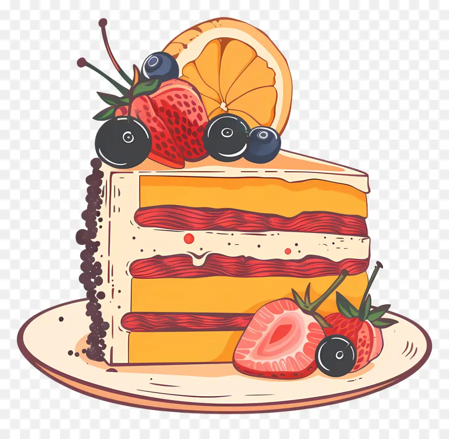 Gâteau Aux Fruits，Gâteau PNG