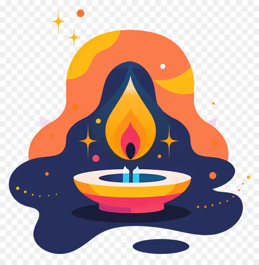 Diwali，Bougie PNG