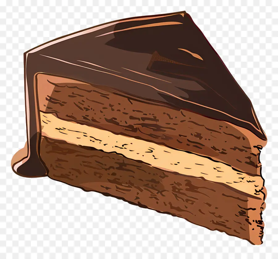 Gâteau Au Chocolat，Tranche De Gâteau Au Chocolat PNG