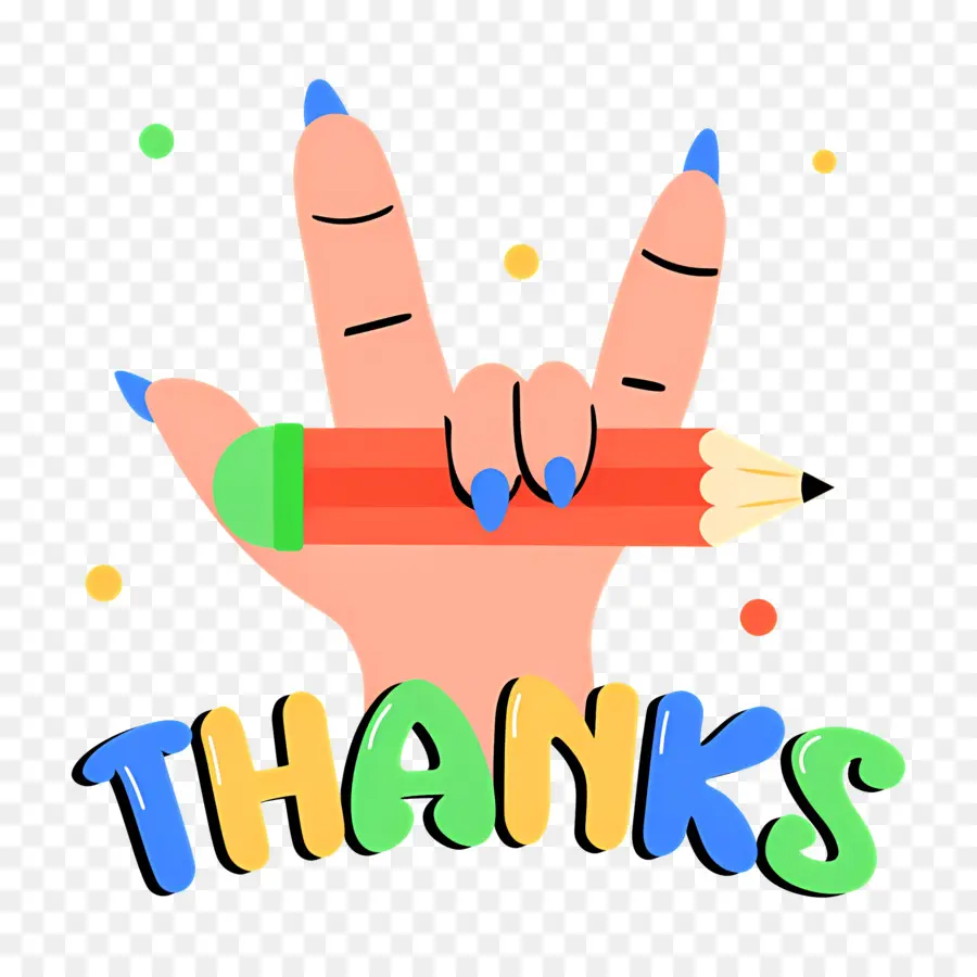 Merci，Crayon PNG