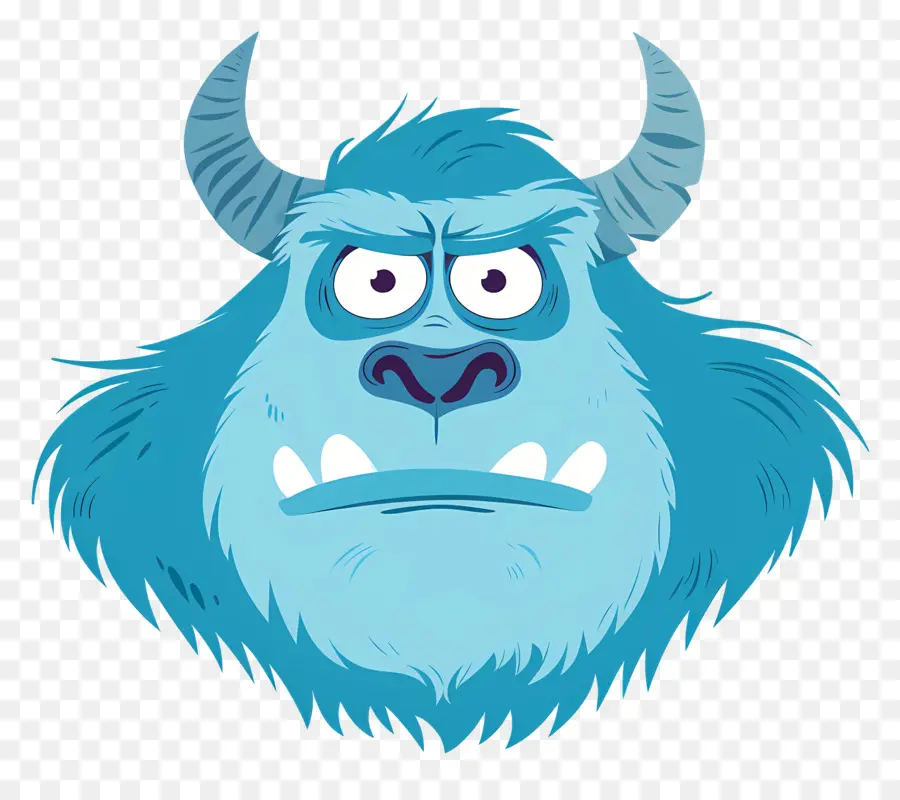 Tête De Sulley，Monstre Bleu PNG