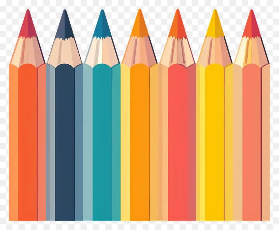 Crayon，Crayons Colorés PNG