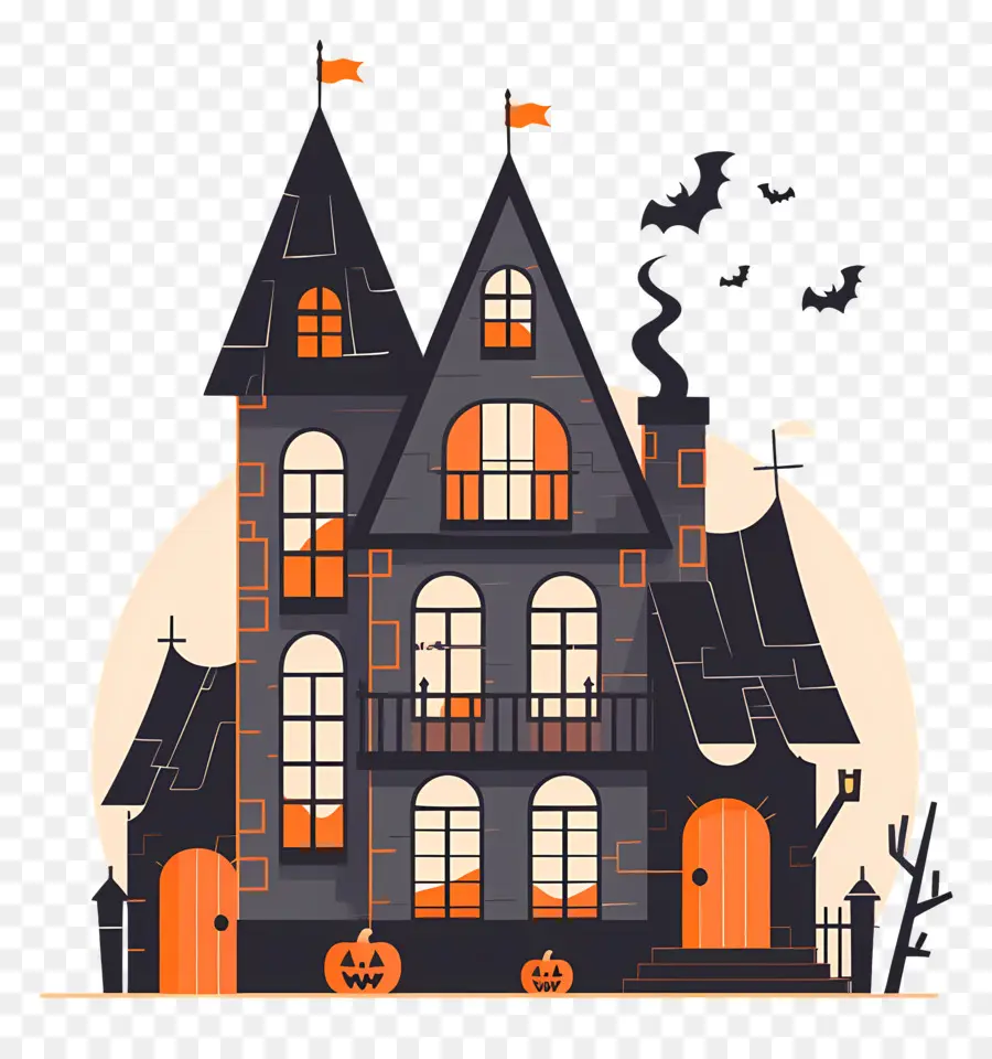 Maison D'halloween，Manoir Hanté PNG