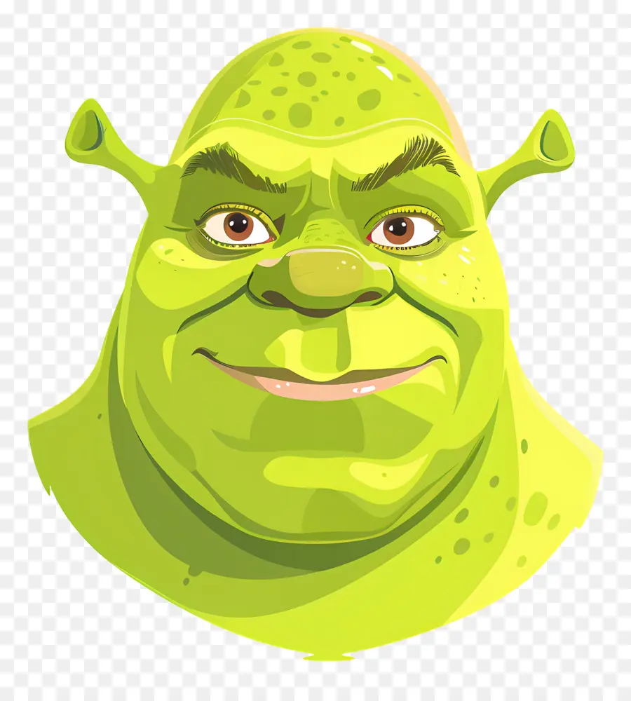 Tête De Shrek，Ogre Vert PNG