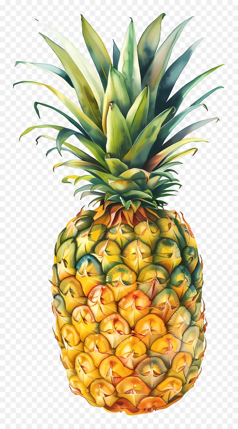 Ananas，Ananas Coloré PNG