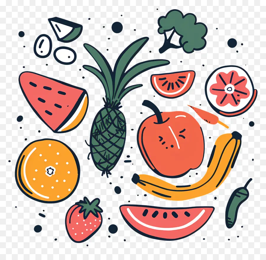 Alimentation Saine，Fruits PNG