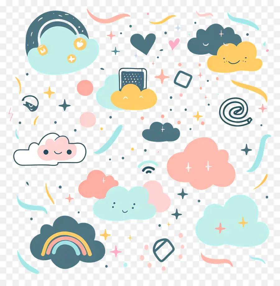 Technologie Cloud，Nuages PNG