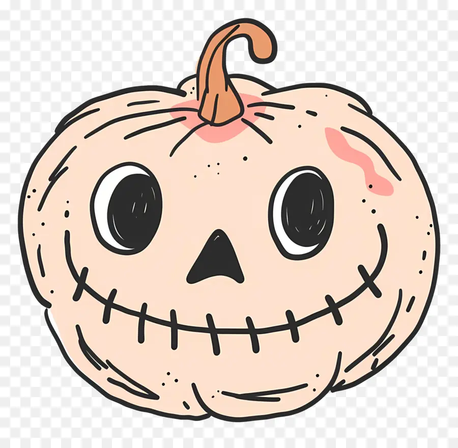 Citrouille D'halloween，Crâne De Citrouille PNG