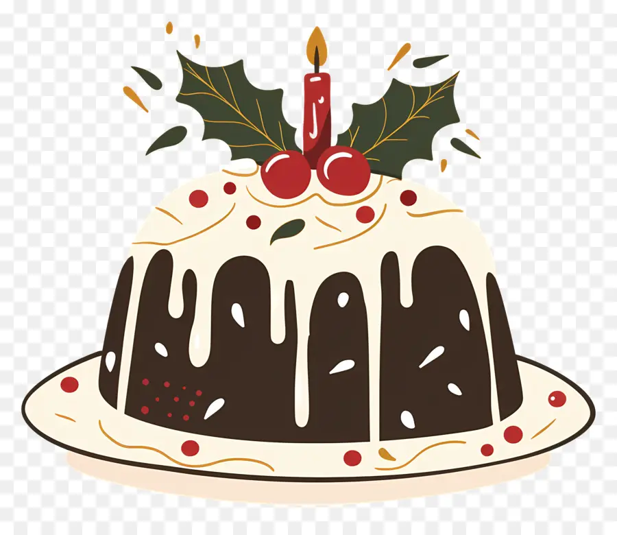 Pudding De Noël，Bougie PNG