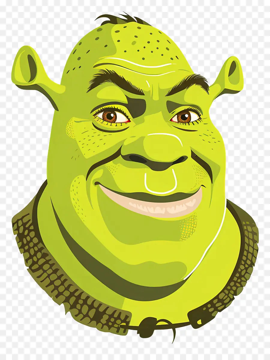 Tête De Shrek，Ogre Vert PNG