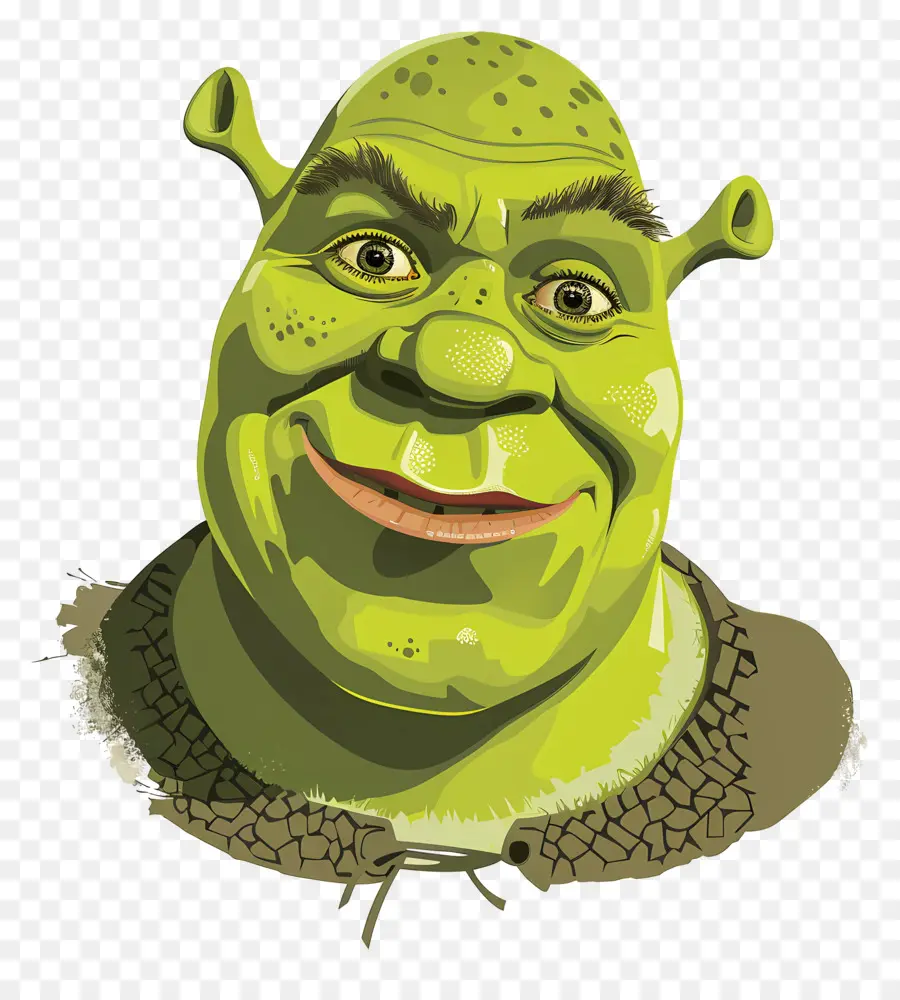 Tête De Shrek，Ogre Vert PNG