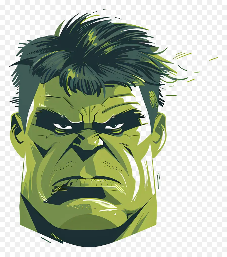 Tête De Hulk，Hulk Vert PNG