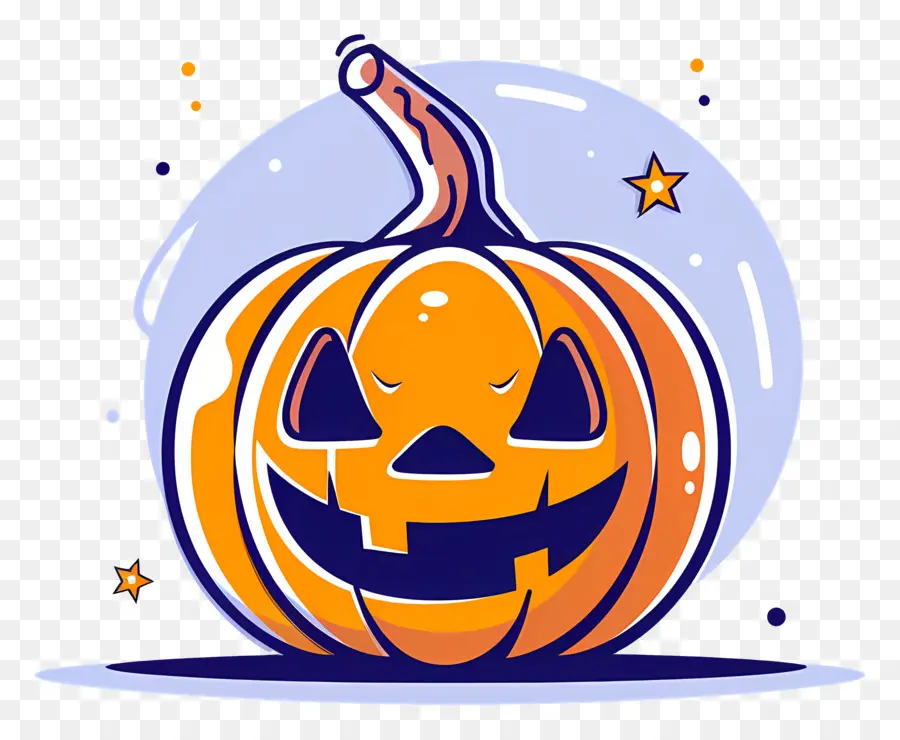 La Citrouille D'halloween，Dessin Animé De Citrouille PNG