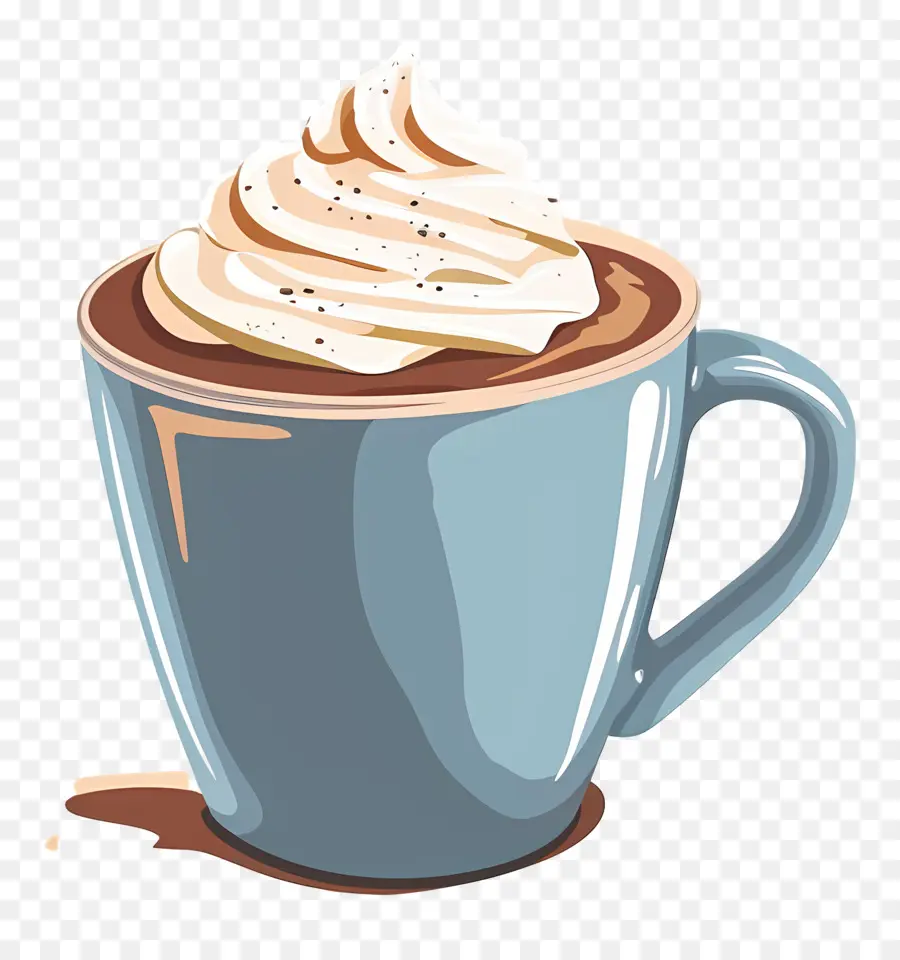 Chocolat Chaud，De La Crème Fouettée PNG