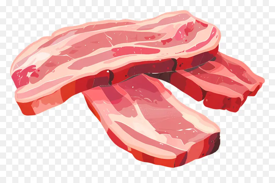 Bacon，Boeuf Cru PNG