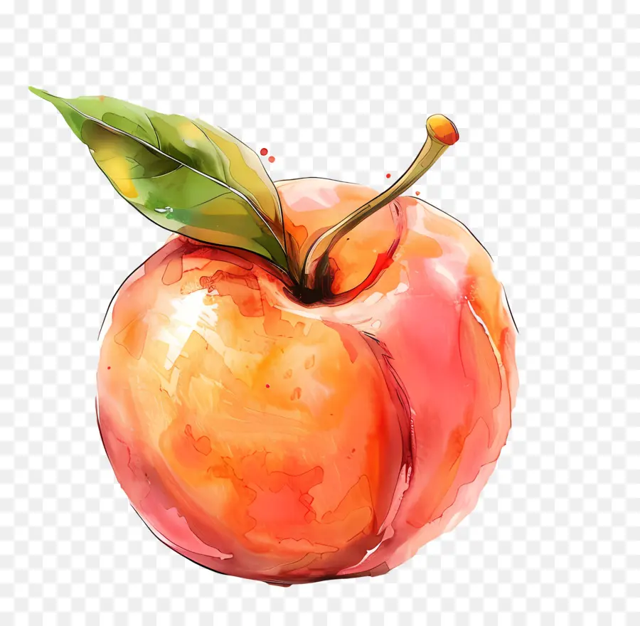 Pêche De Dessin Animé，Pommes Rouges PNG