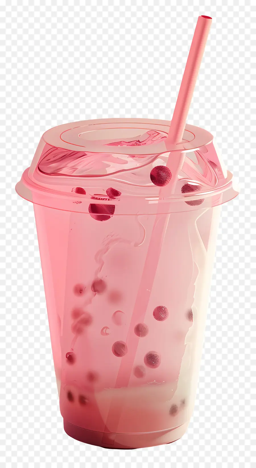 Bubble Thé，Rose Boisson PNG