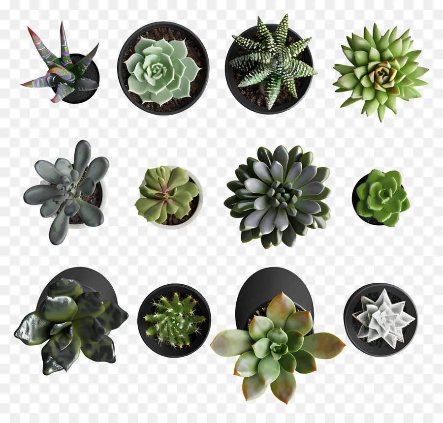 Pot Succulentes，Les Plantes Succulentes PNG