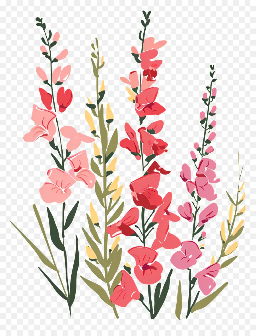 Mufliers，Fleurs Roses PNG