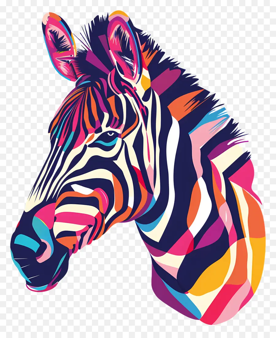 Zebra La Tête，Des Zébrures PNG