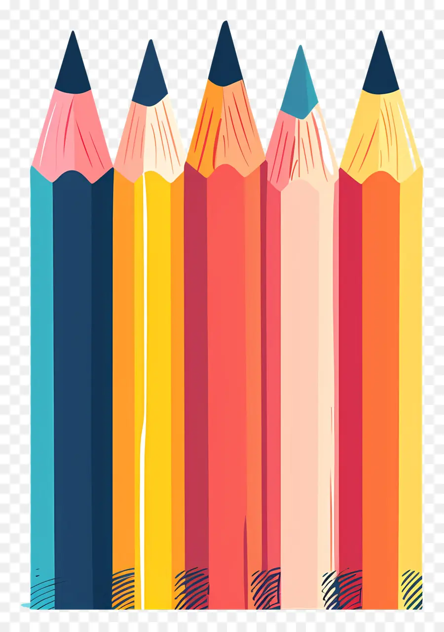 Crayon，Crayons Colorés PNG