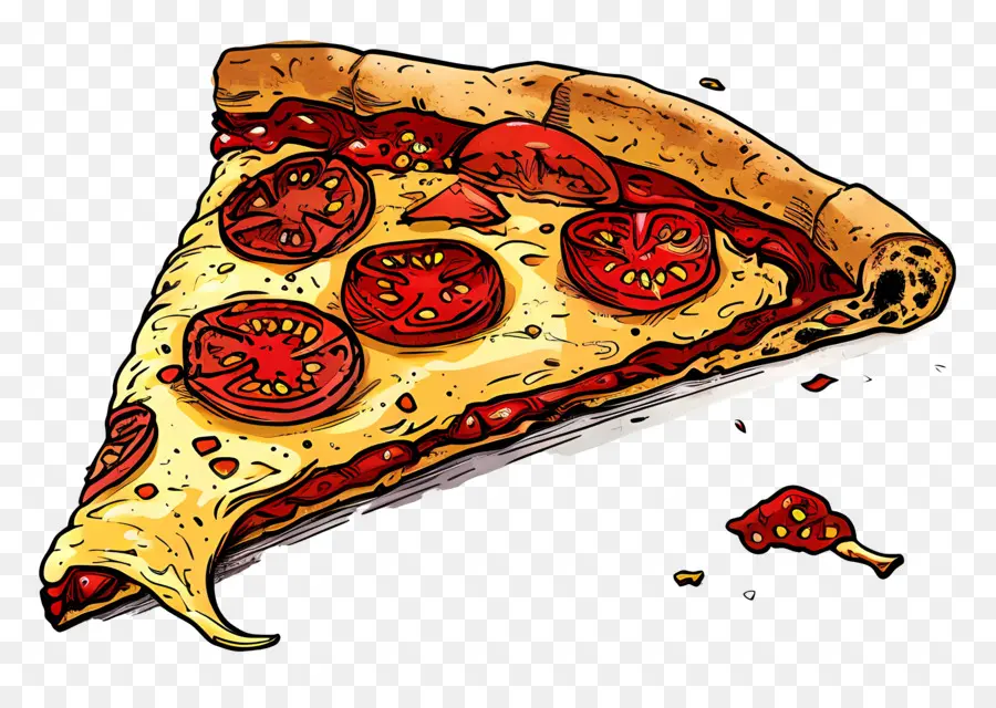 Pizza，Tranche De Pizza PNG