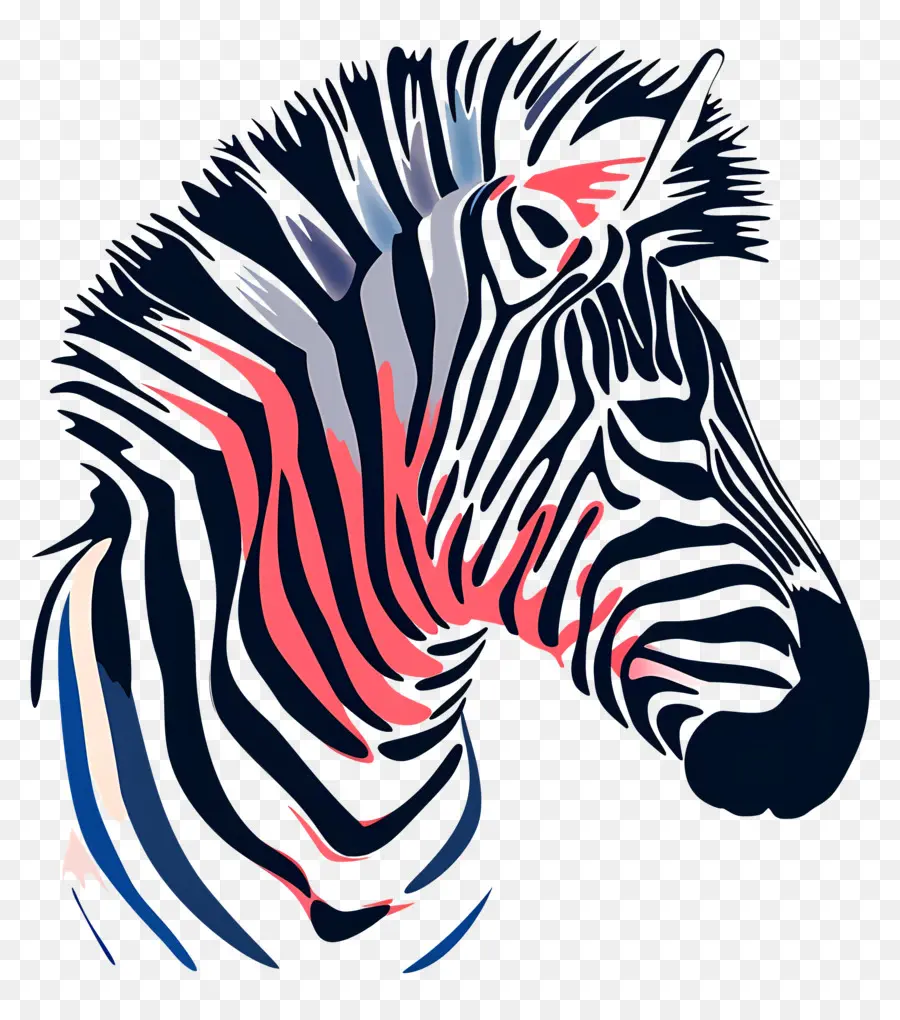 Zebra La Tête，Zèbre PNG