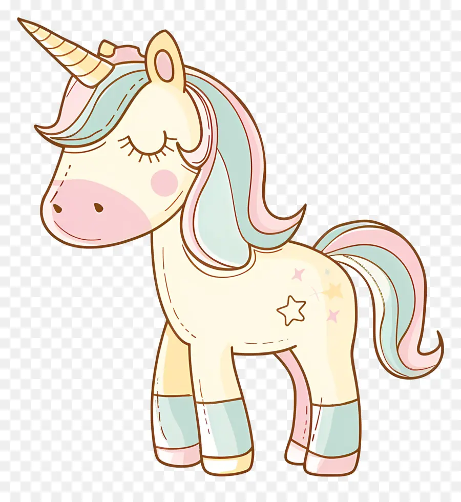 Licorne，Dessin Animé De La Licorne PNG