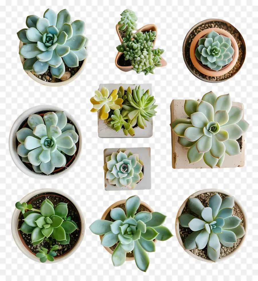 Pot Succulentes，Les Plantes Succulentes PNG