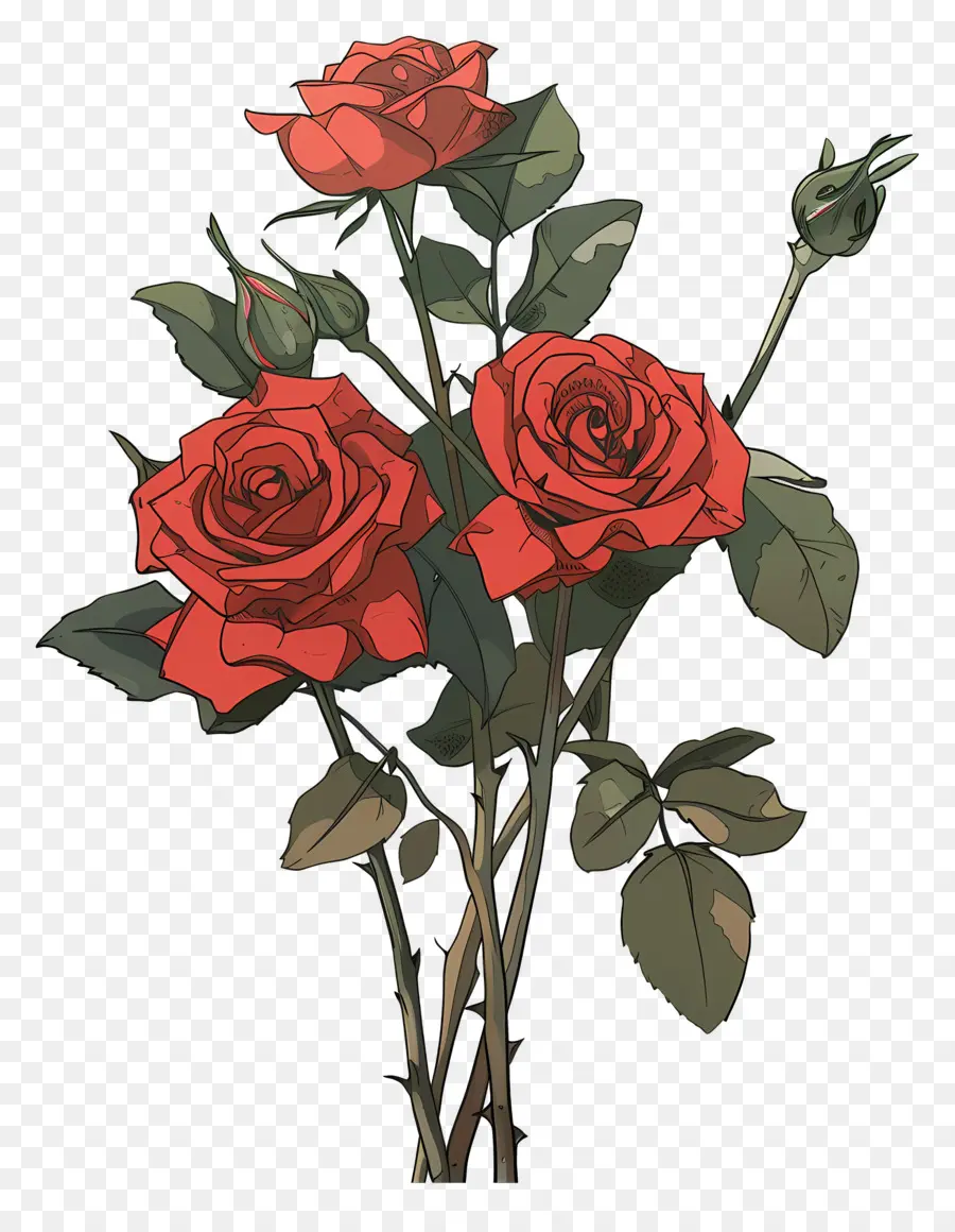 Bouquet De Roses，Roses PNG