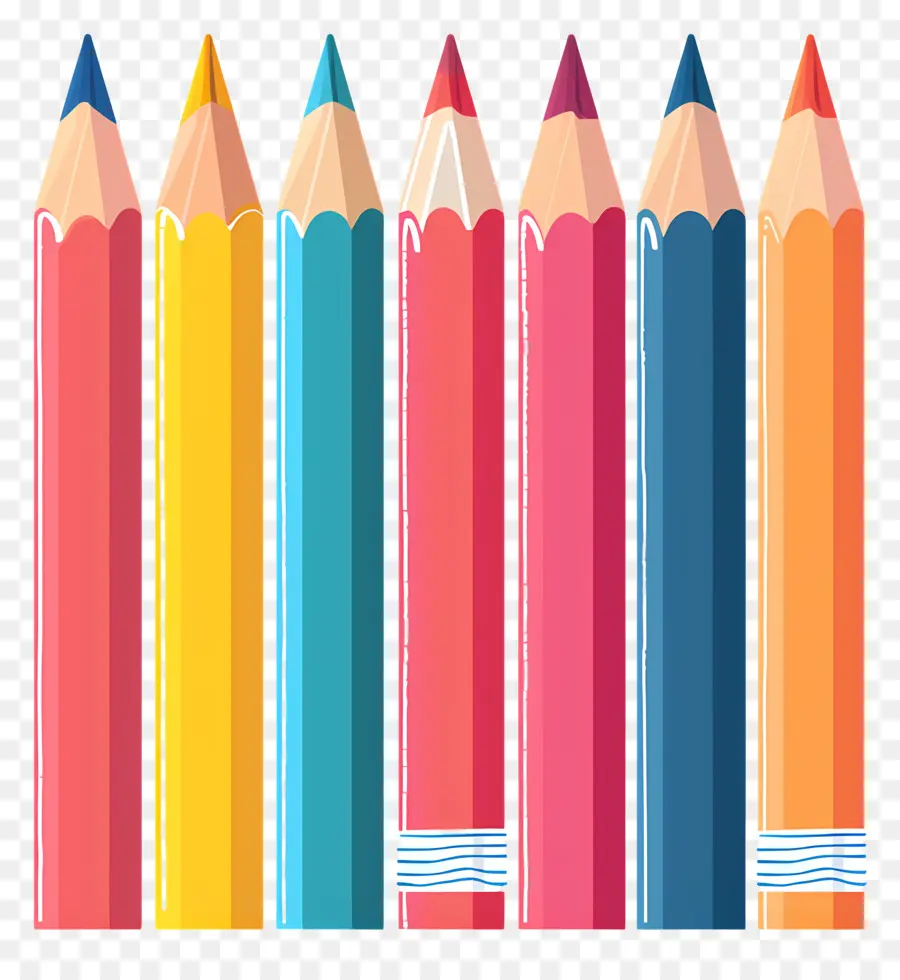 Crayon，Crayons Colorés PNG