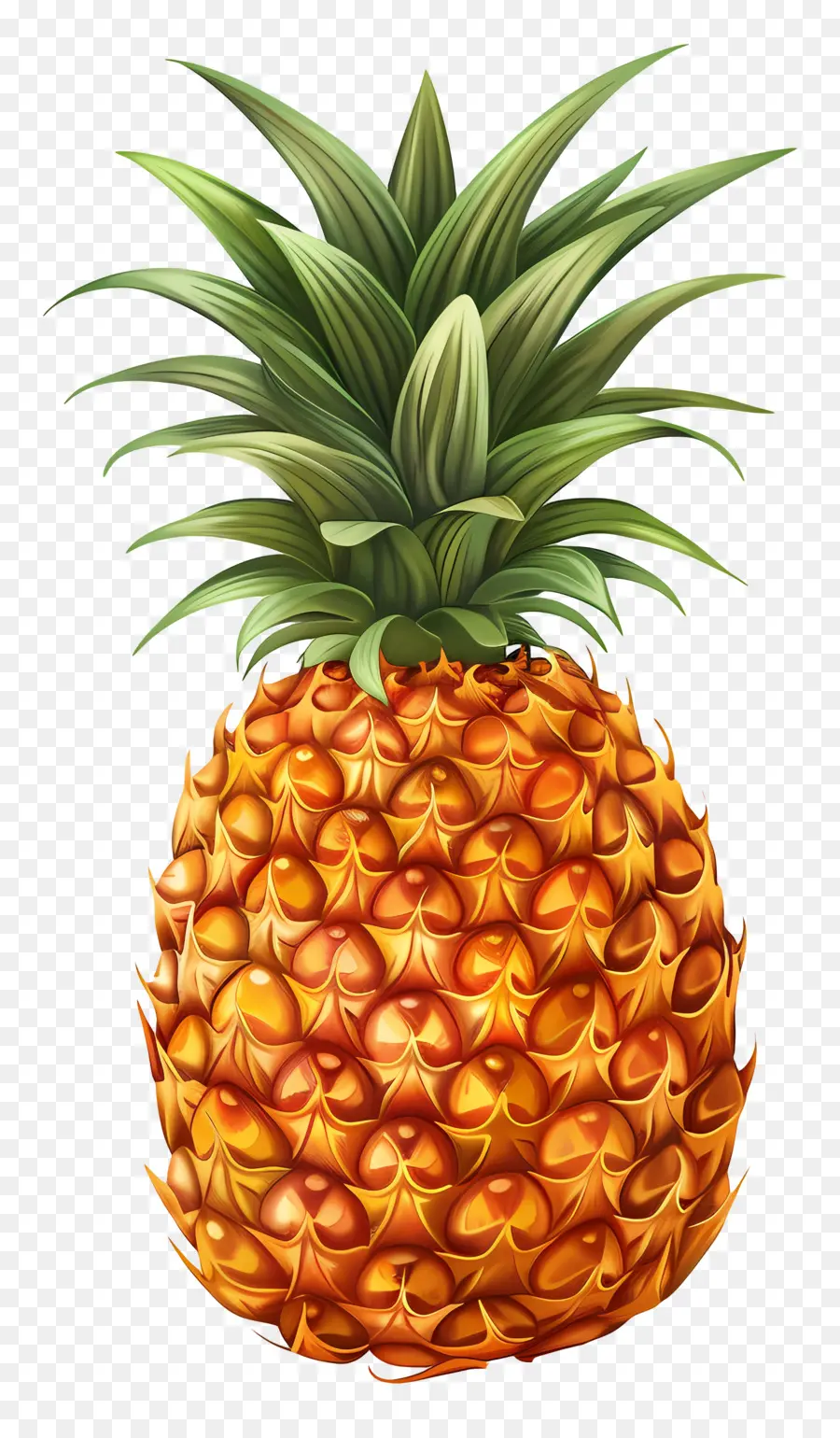 L'ananas，Fruits Mûrs PNG