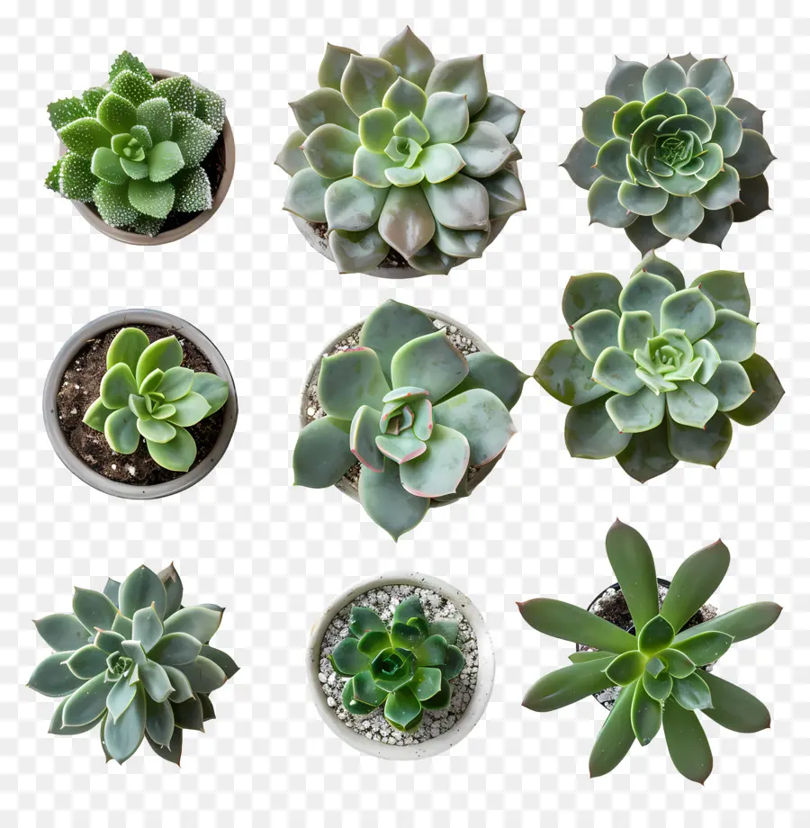 Pot Succulentes，Les Plantes Succulentes PNG