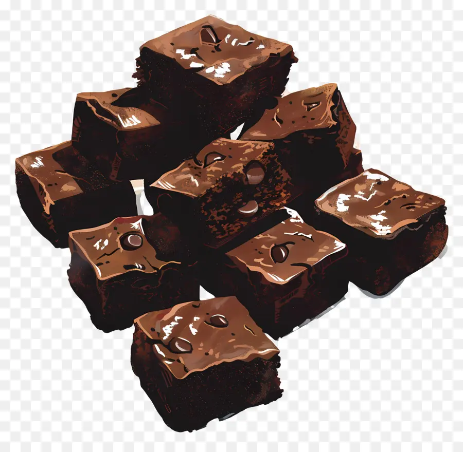 Brownies，Brownies Au Chocolat PNG