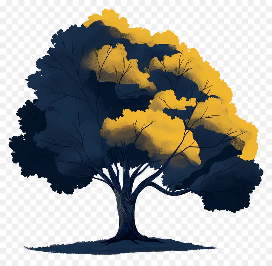 Arbre，Les Feuilles Jaunes PNG