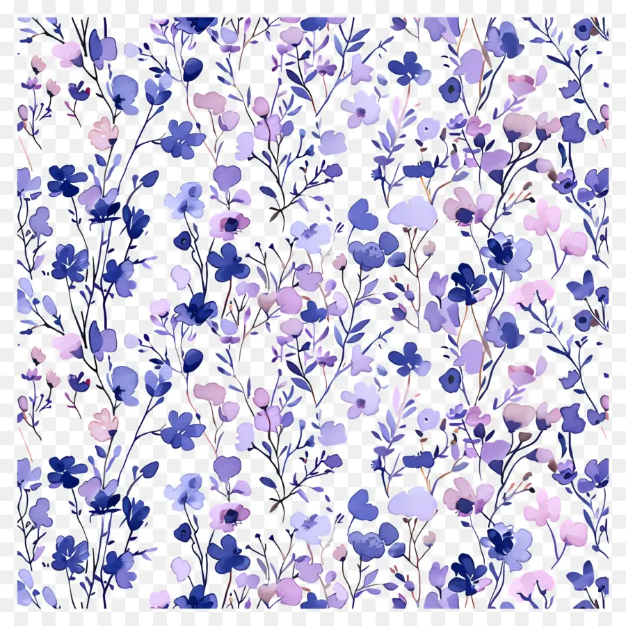 Modèle De Prairies，Motif Floral PNG