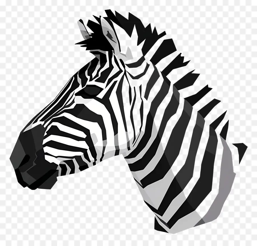 Zebra La Tête，Zèbre PNG