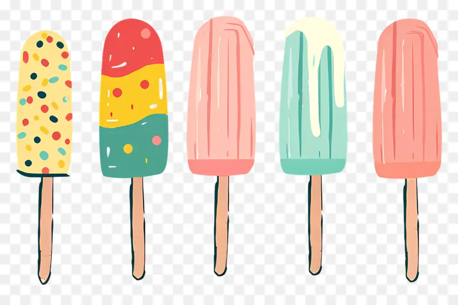 Glaces Glacées，Coloré PNG